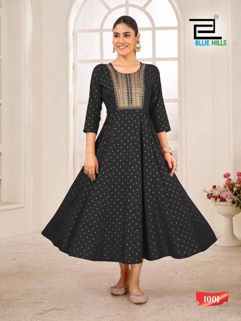 Blue hills golden duck Kurti wholesale dealers