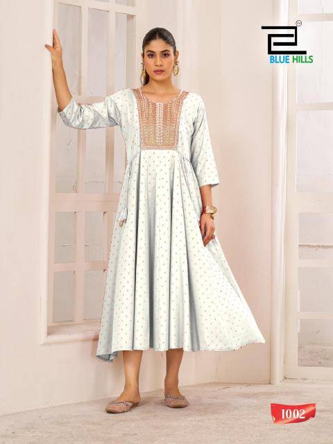 Blue hills golden duck Kurti wholesale dealers