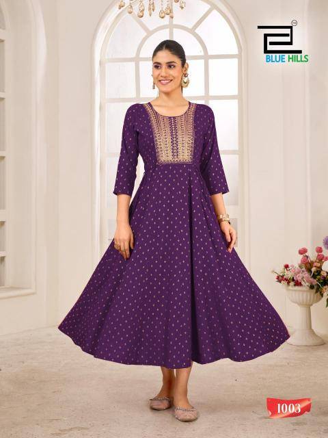 Blue hills golden duck Kurti wholesale dealers