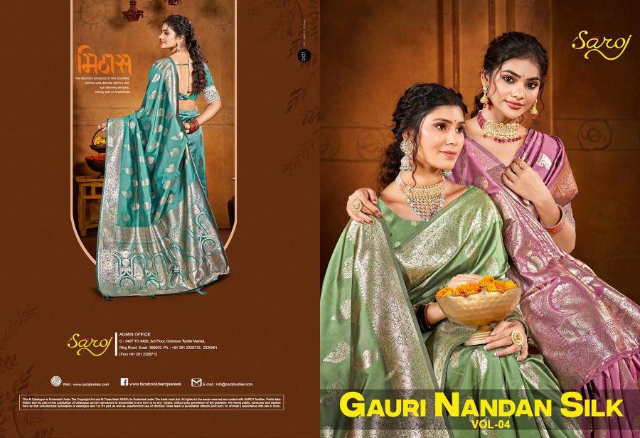 Saroj gauri nandan silk vol 4 Saree manufacturers in Mumbai