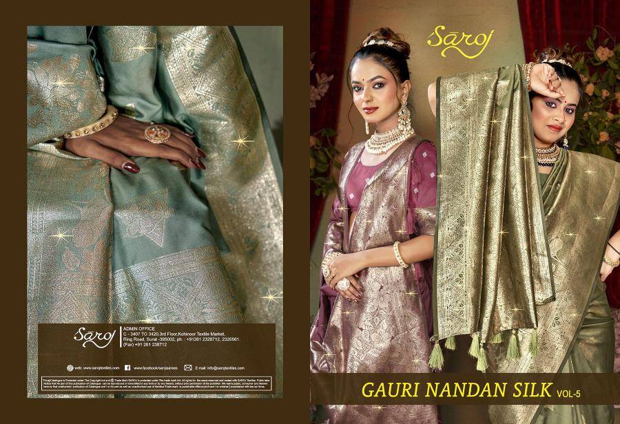 Saroj gauri nandan silk vol 5 Designer sarees in Mumbai