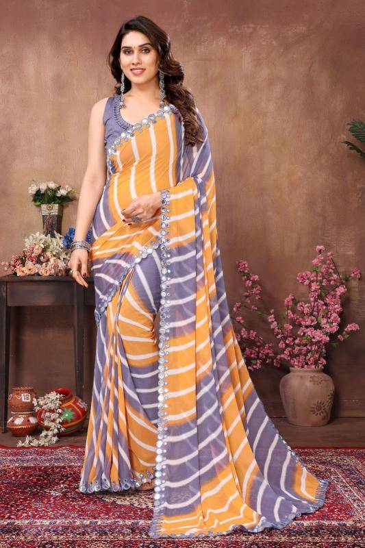 GC multi colour printed Saree manufacturer in india wholesale