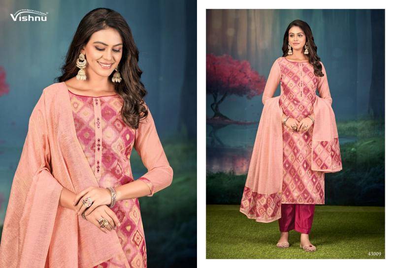 Vishnu jamdani dress material wholesale with price