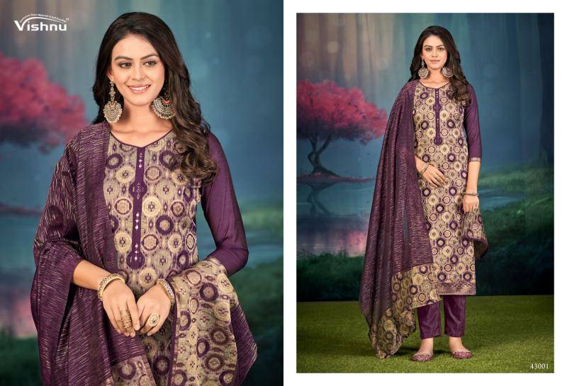 Vishnu jamdani dress material wholesale with price