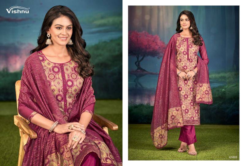 Vishnu jamdani dress material wholesale with price