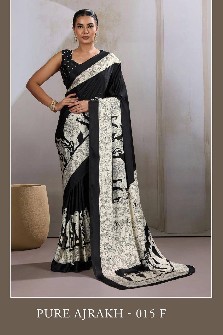 Rajtex pure ajrakh 015 wholesale saree dealers in india