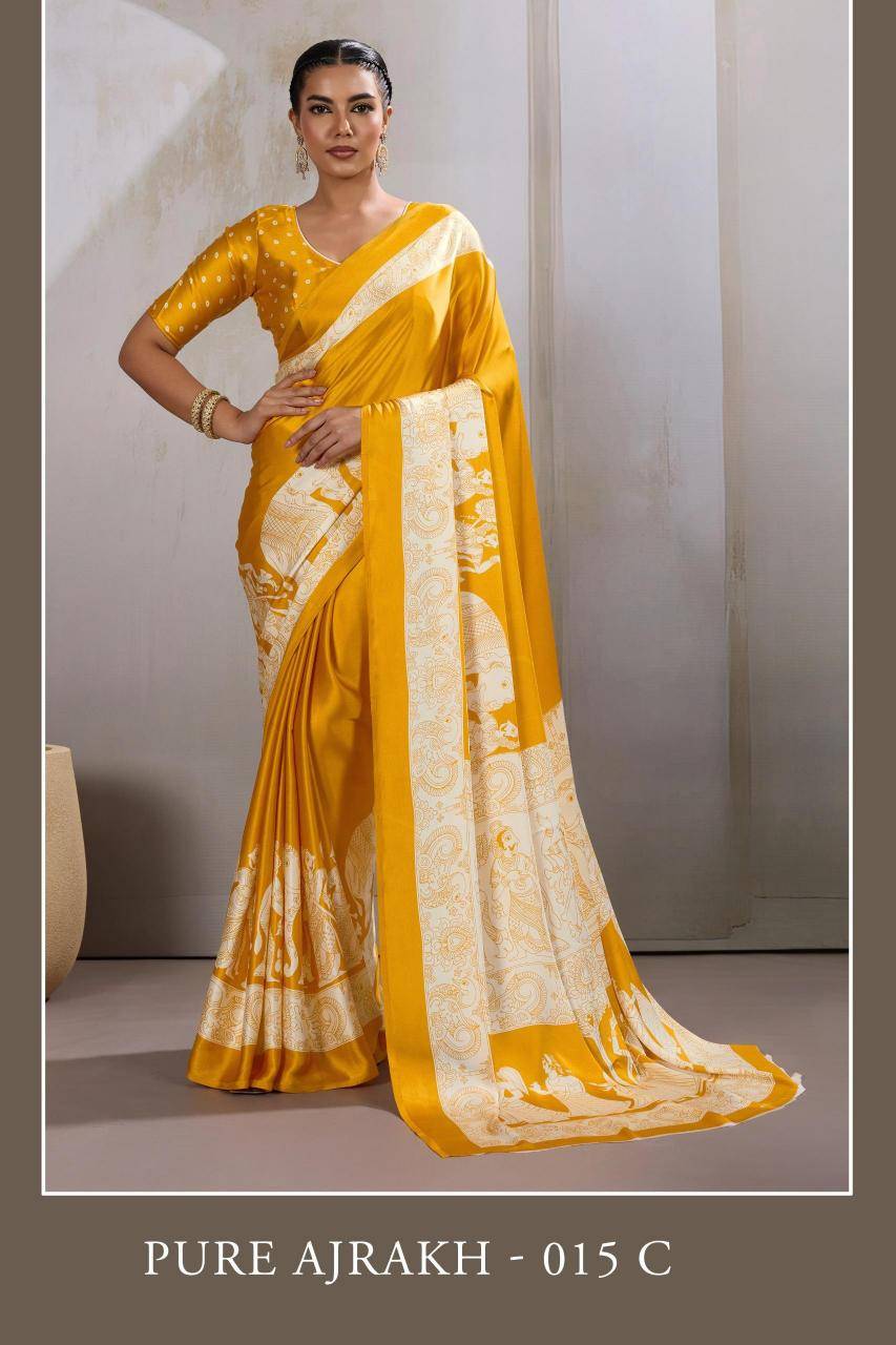 Rajtex pure ajrakh 015 wholesale saree dealers in india