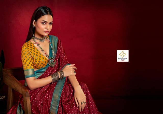 Shorya shristi butty print biggest saree wholesaler in india