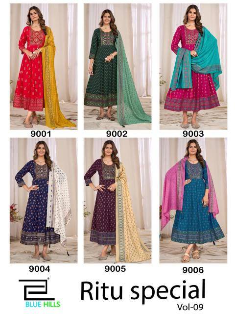 Blue hills ritu special vol 9 kurti wholesale bd