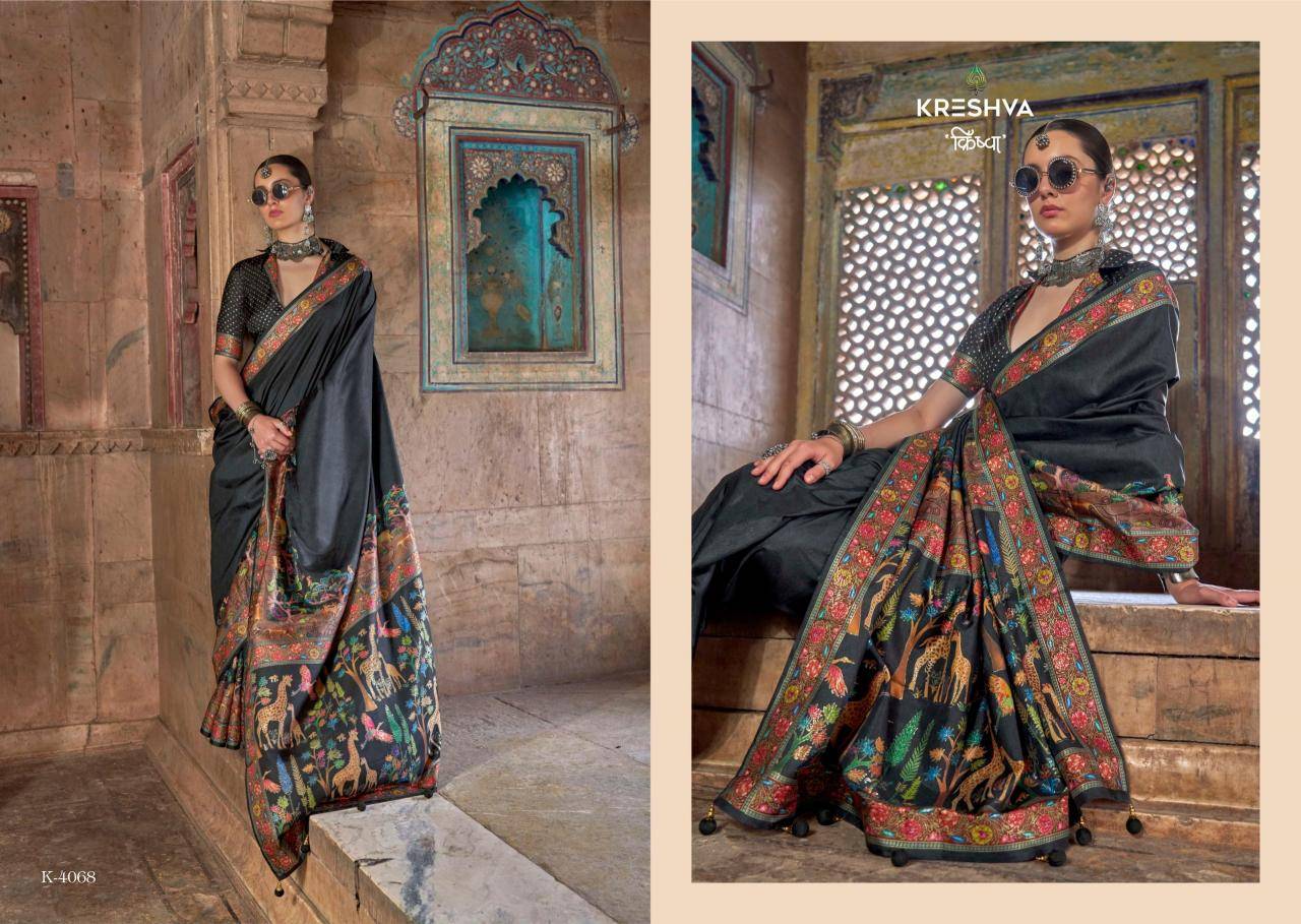 Shorya krehsva madhuvan silk wholesale saree from india