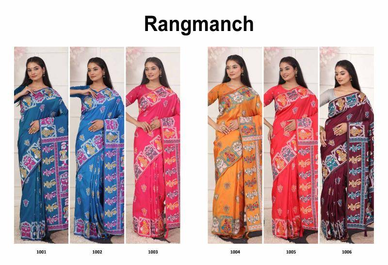 Shorya rangmanch silk wholesale saree factory in india