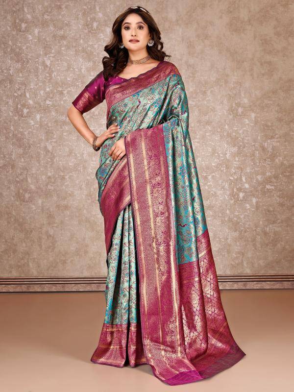 Triveni banarasi silk best wholesale saree manufacturers in india