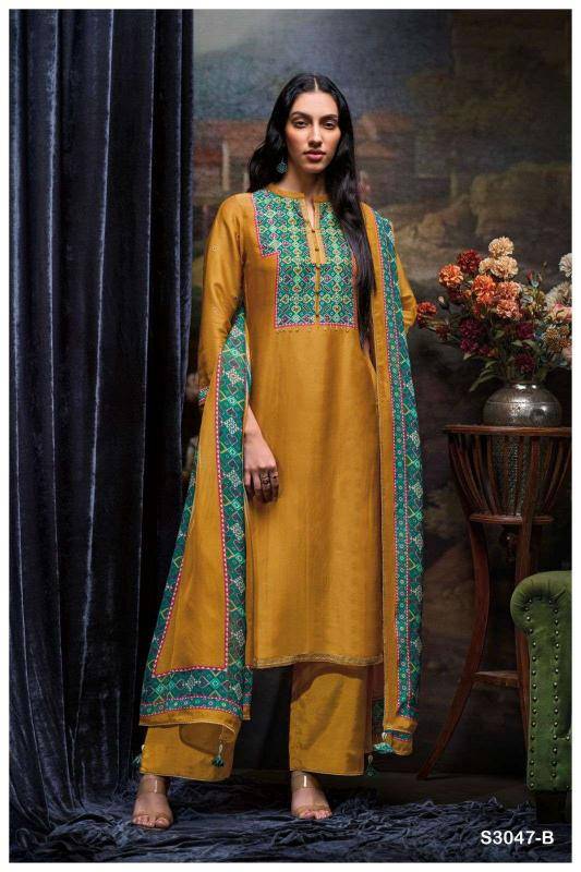 Ganga bozena 3047 wholesale dress materials in mumbai with price
