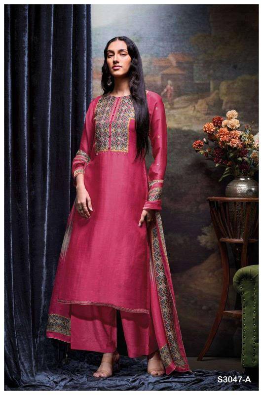 Ganga bozena 3047 wholesale dress materials in mumbai with price