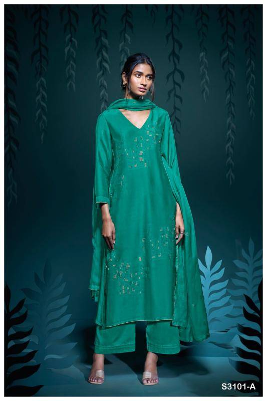 Ganga upasana 3101  wholesale dress materials in mumbai with price online