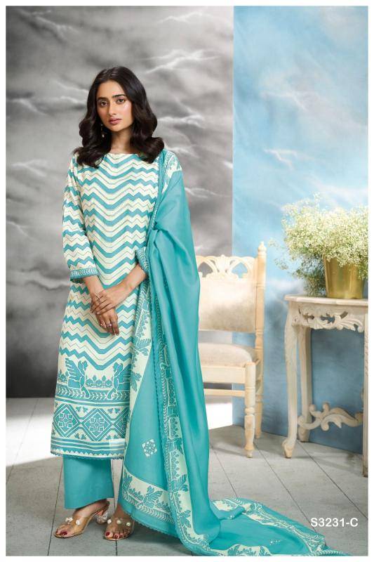 Ganga carmen 3231 wholesale dress material suppliers in mumbai