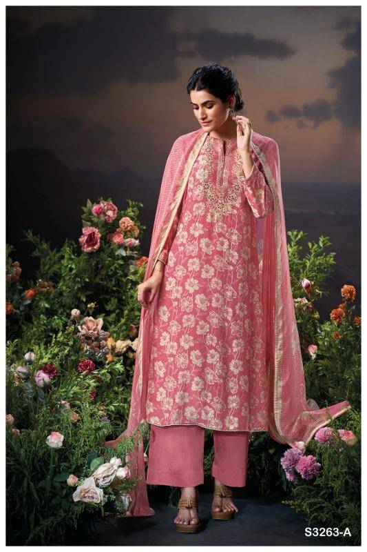 Ganga terina 3263 dress materials wholesale mumbai