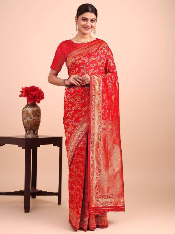 Triveni OT-02 banarasi silk wholesale saree in surat market