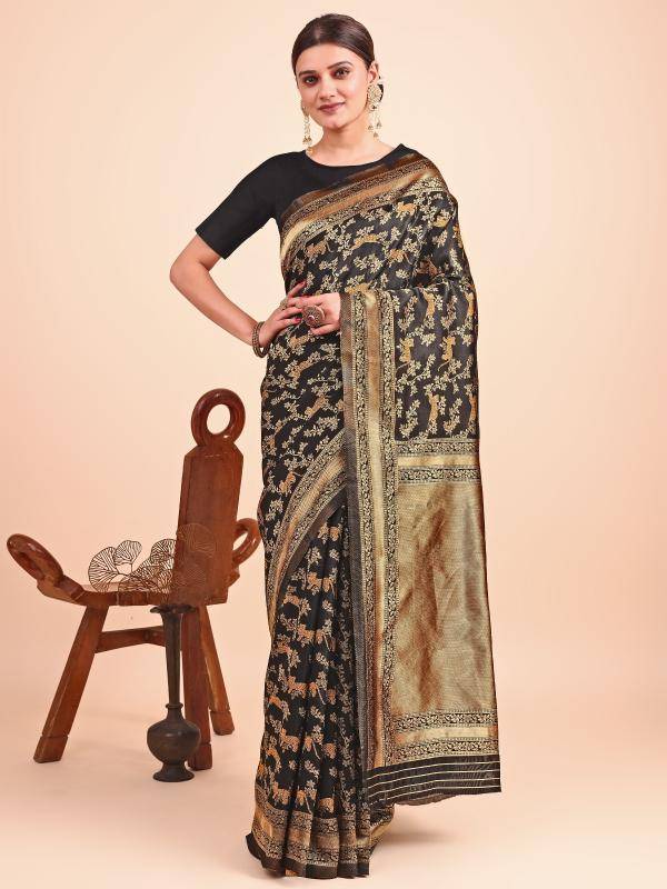 Triveni OT-02 banarasi silk wholesale saree in surat market