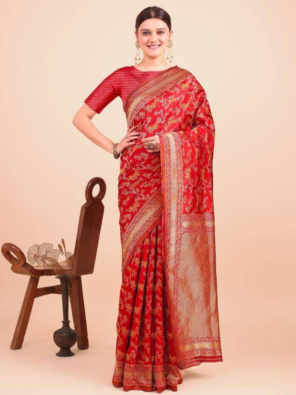 Triveni OT-02 banarasi silk wholesale saree in surat market