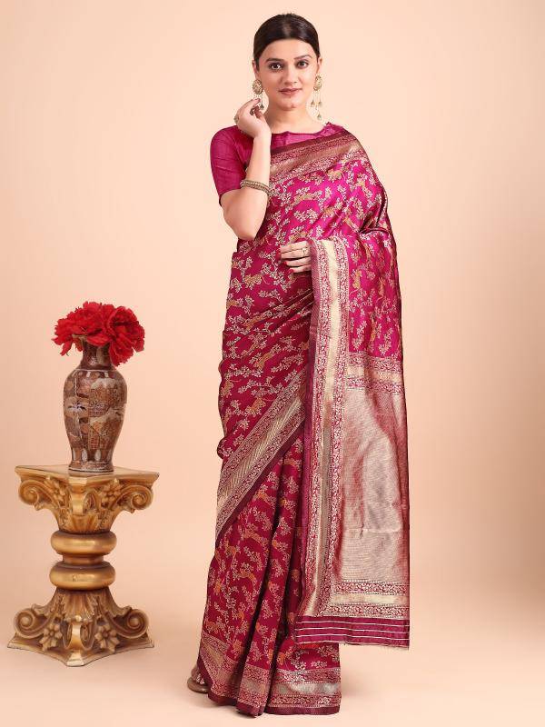 Triveni OT-02 banarasi silk wholesale saree in surat market