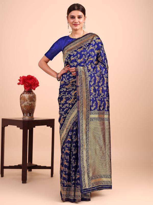 Triveni OT-02 banarasi silk wholesale saree in surat market