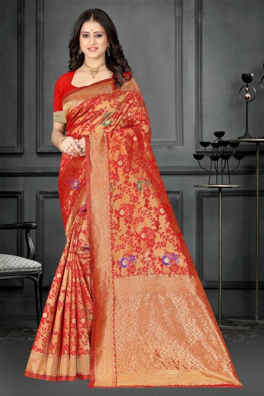 Triveni MN-06 banarasi silk wholesale saree manufacturers in surat
