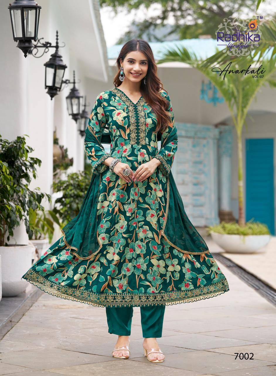 Radhika lifestyle anarkali vol 7 best wholesale kurti market in delhi