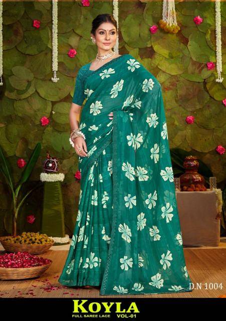 Shorya koyla printed wholesale sarees online india
