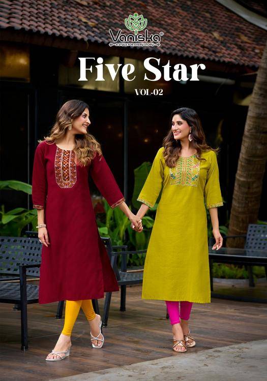 Vaniska five star vol 2 kurti wholesale market delhi