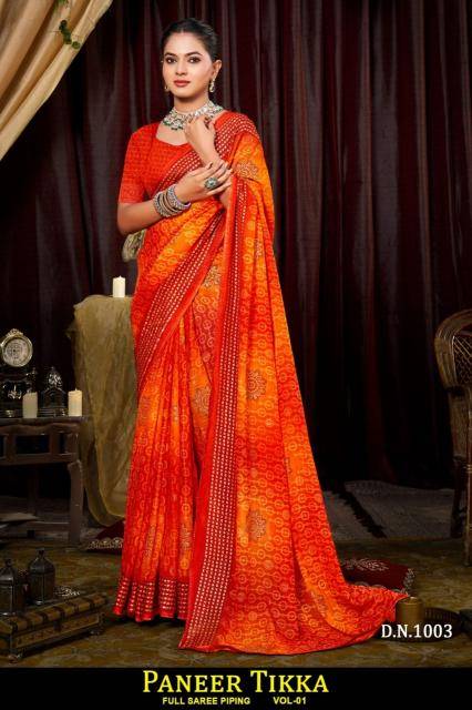 Shorya panner tikka indian wholesale saree