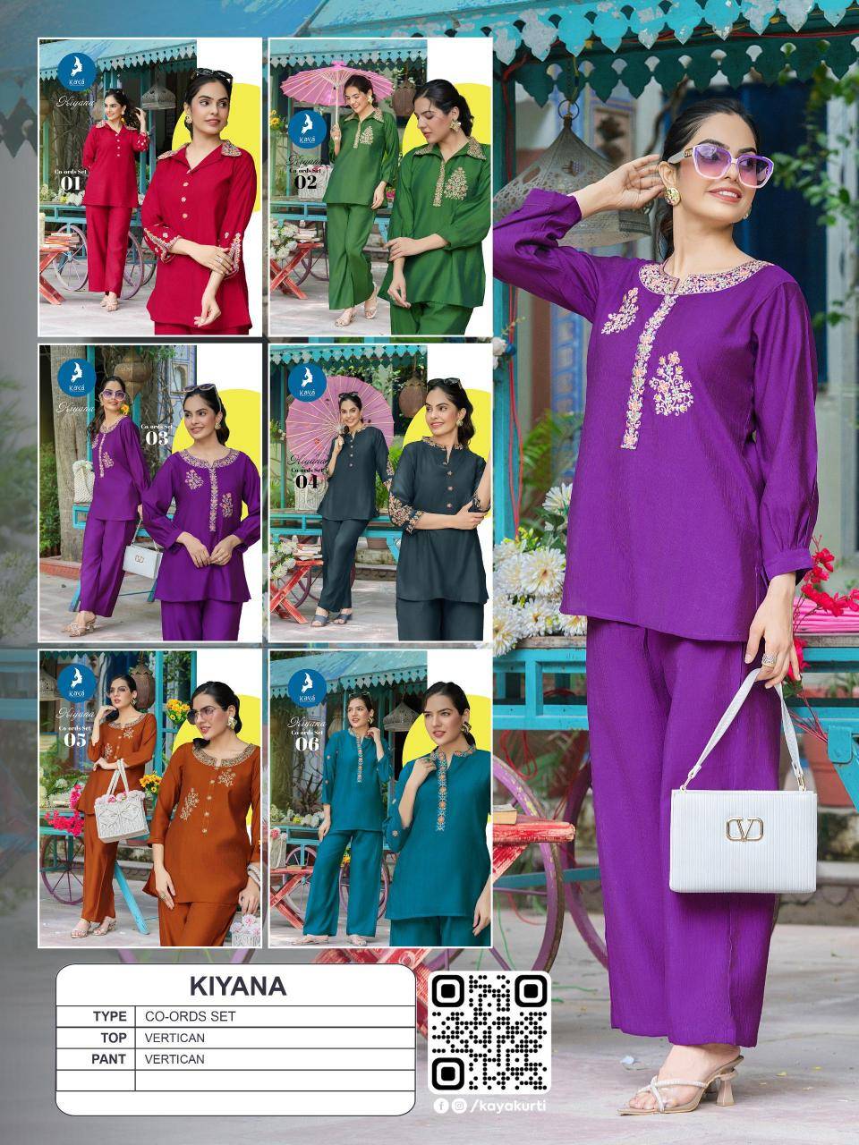 Kaya kiyana coord set wholesaler in delhi for kurtis