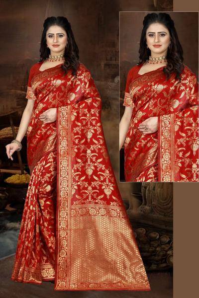 Triveni FF-40 banarasi silk indian saree wholesale in india