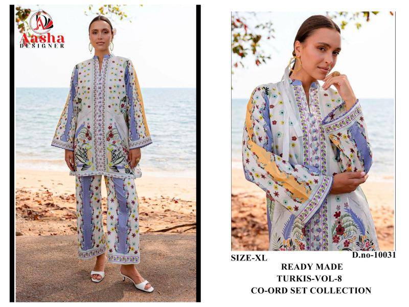 Karma aasha turkis vol 8 coord set Indian Kurti wholesaler