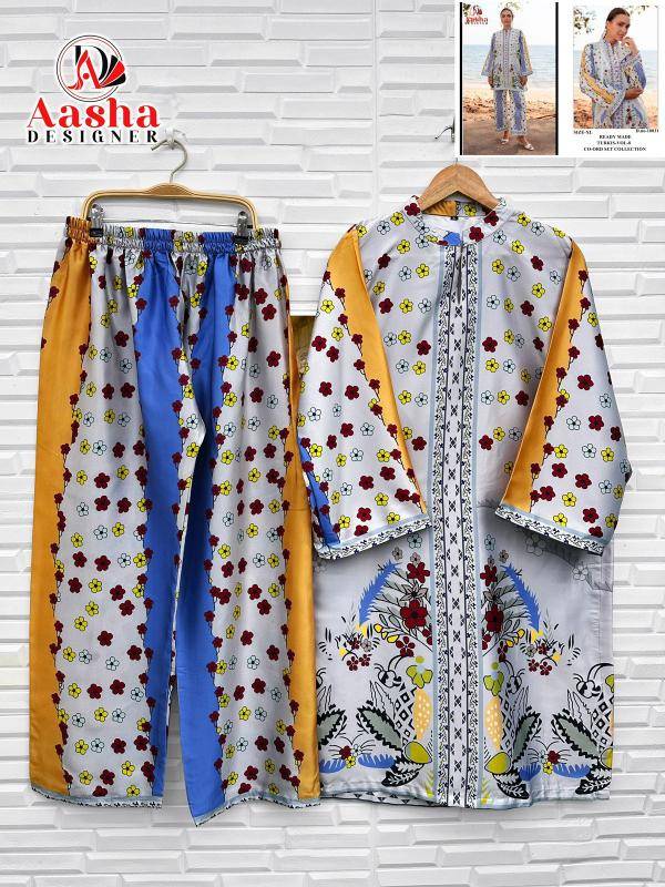 Karma aasha turkis vol 8 coord set Indian Kurti wholesaler