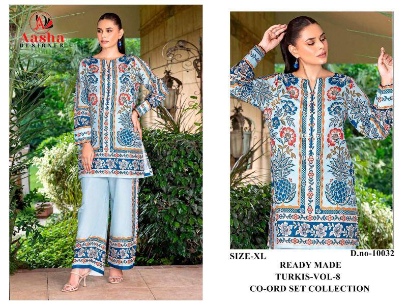 Karma aasha turkis vol 8 coord set Indian Kurti wholesaler