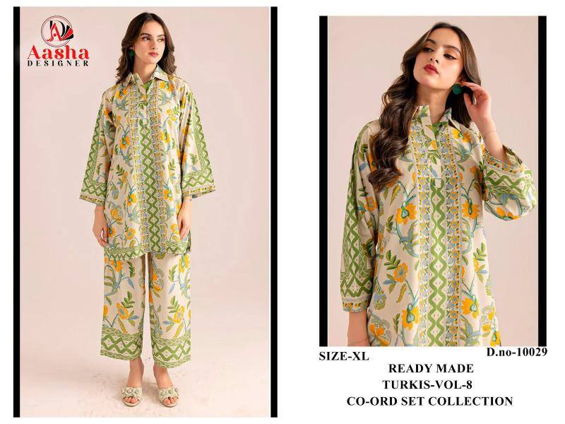 Karma aasha turkis vol 8 coord set Indian Kurti wholesaler