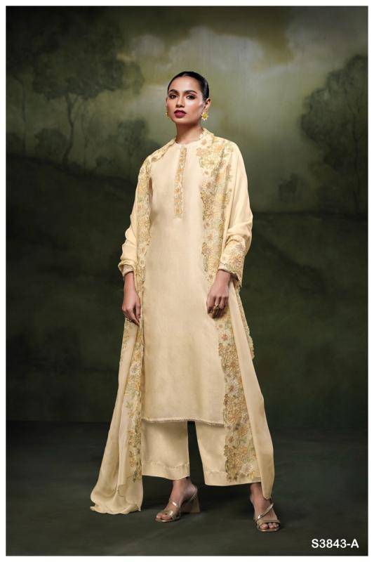 Ganga zaya 3843 Dress material wholesale price list