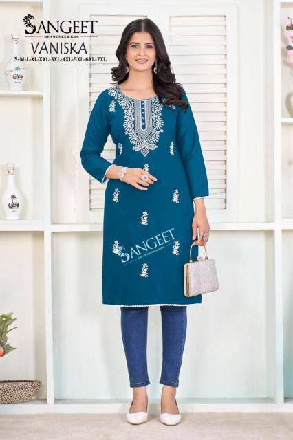 Sangeet vaniska best wholesale kurtis in india