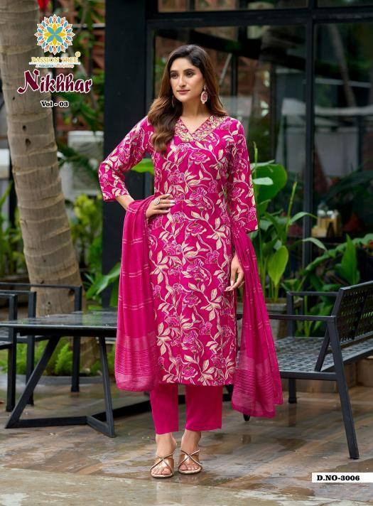 Passion tree nikhaar vol 3 best wholesale kurti market in india