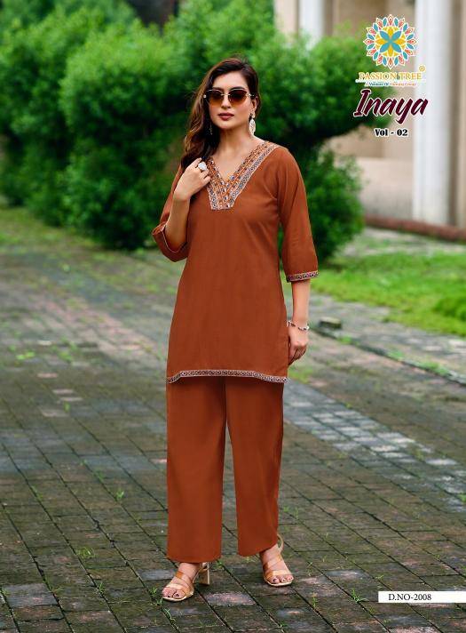 Passion tree inaya vol 2 coord set wholesale kurti manufacturers in kolkata