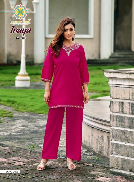 Passion tree inaya vol 2 coord set wholesale kurti manufacturers in kolkata