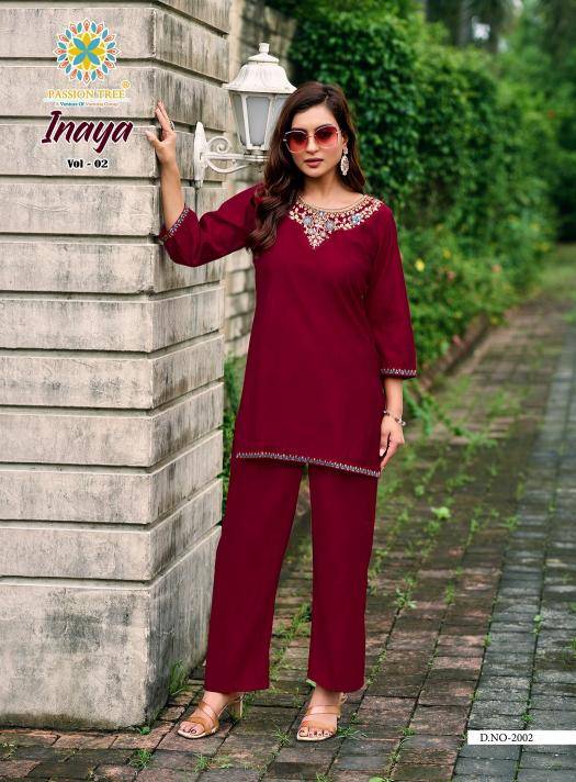 Passion tree inaya vol 2 coord set wholesale kurti manufacturers in kolkata