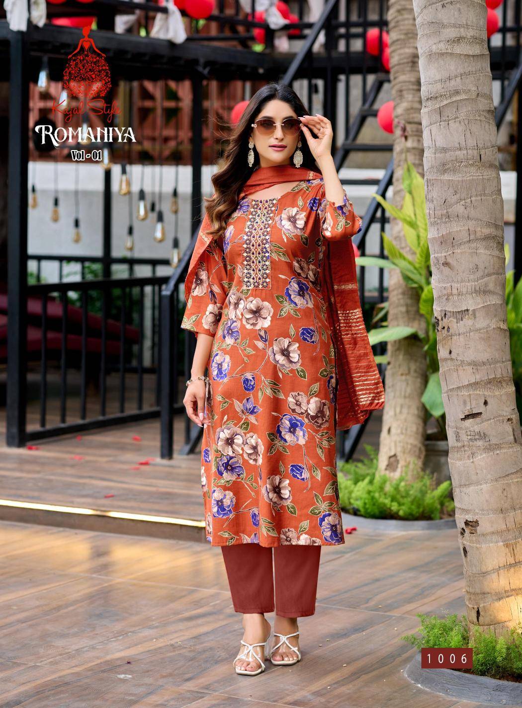 Kajal style romaniya vol.1 india biggest kurti wholesale market