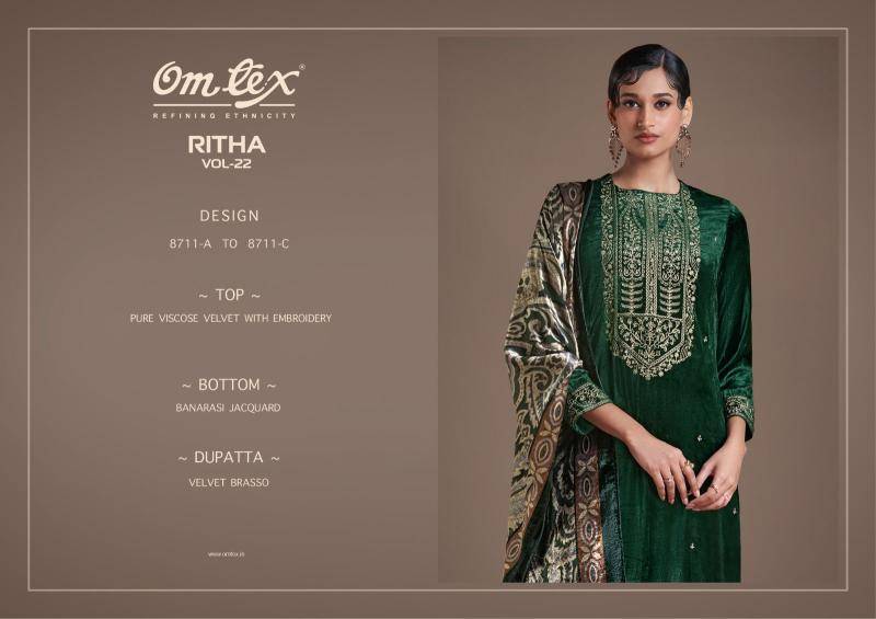 Omtex ritha vol 22 wholesale market in surat for dress materials