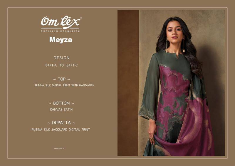 Omtex meyza wholesale dress materials in mumbai with price