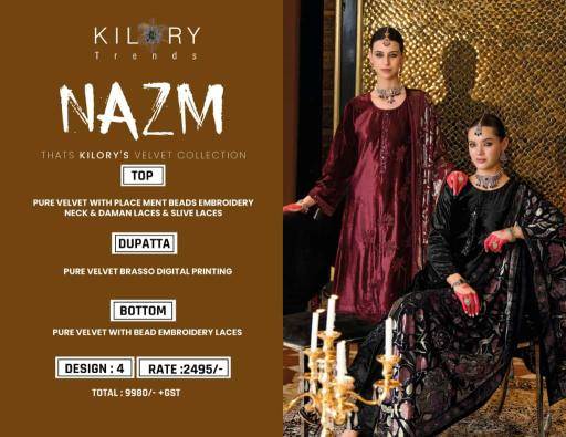 Kilory trends nazm wholesale dress in surat with price