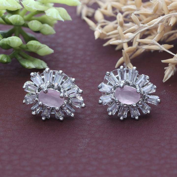 anti-tarnish american Daimond stud Earrings E1378 Wholesale artificial jewelry in Ahmedabad
