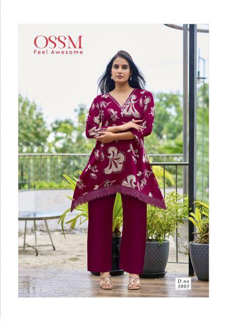 Ossm lifestyle vol 3 coord set kurti wholesale market delhi