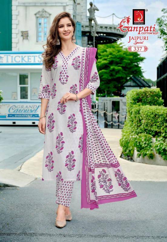 Ganpati jaipuri vol-16 cotton wholesale kurti manufacturers in surat